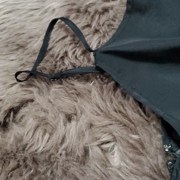 J. Crew Black Spaghetti Strap Sleeveless Fit and Flare Pocket Sundress - Picture 4 of 7